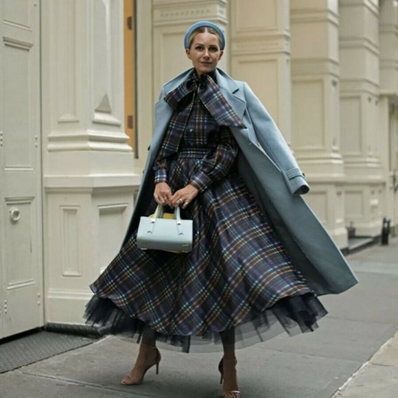 Halogen Multicolor Plaid Midi Skirt - Picture 3 of 5